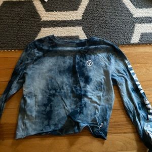 Vans off the wall tie dye crop top